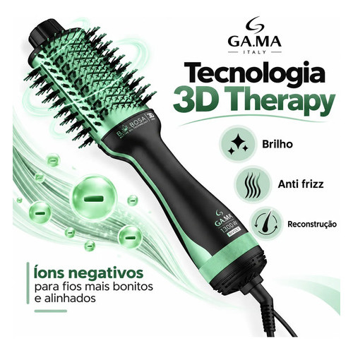 Escova Secadora Babosa Brush 3D Bivolt GA.MA Italy — imagem 2 de 2