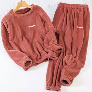 Calças compridas de inverno, mais grossas e quentes, conjunto feminino de duas peças, ideal para usar no outono e no inv