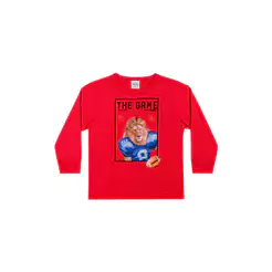 Camiseta Manga Longa Infantil Menino Sport Elian Vermelho
