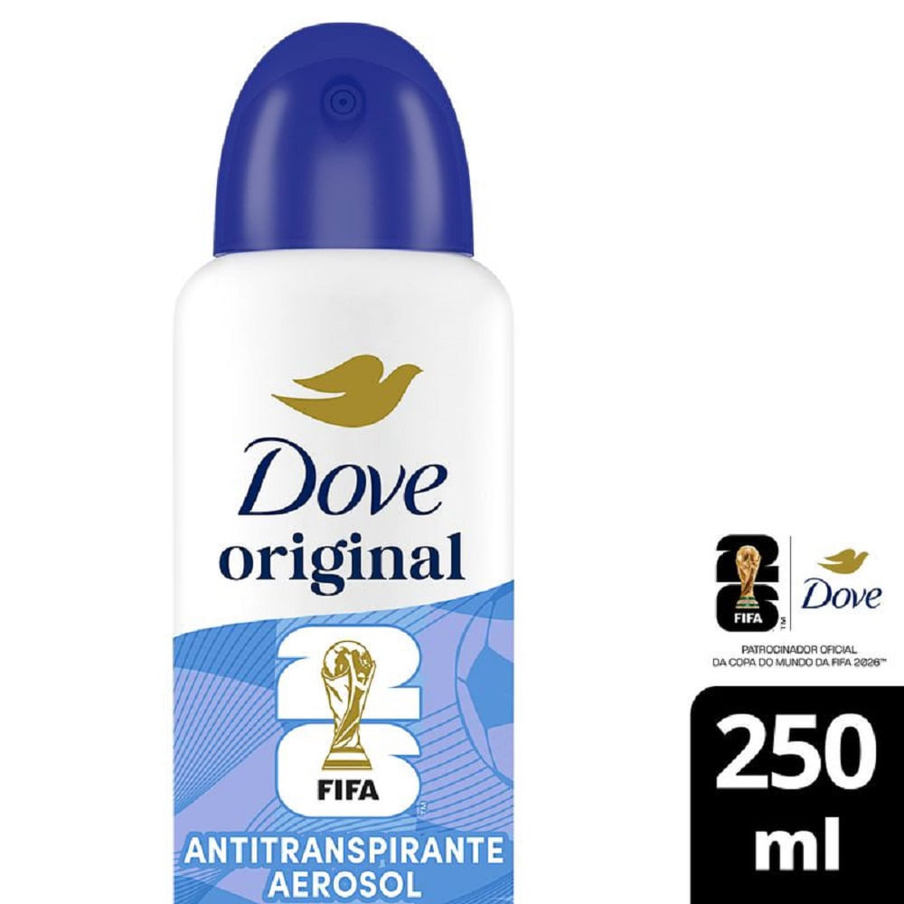 Desodorante Antitranspirante Aerosol Dove Original 72h Pele Sensível 250ml