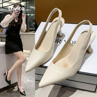 (Lovito x Ana) Elegante Salto Liso Salto Simples Para Mulheres LFA46166