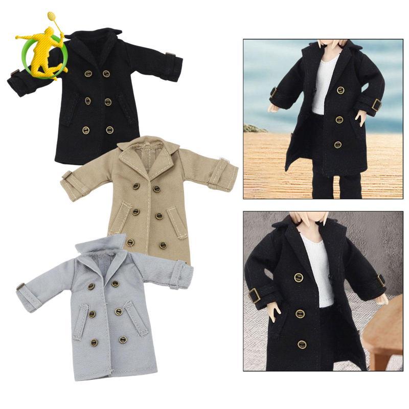 [Asiyy] Roupas De Bonecos De Ação Em Escala 1/12 , Miniatura , Trench Coat , Moderno , Acessórios De Fantasia Para Figur
