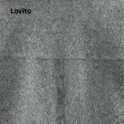 (Lovito x Ana) Casual Jaqueta Feminina Bolsos Lisos Zíper LNL54290