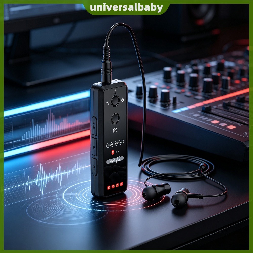 Mini Rádio FM Portátil Compatível Com Bluetooth Para Design De Clipe Idosos [universalbaby.br]