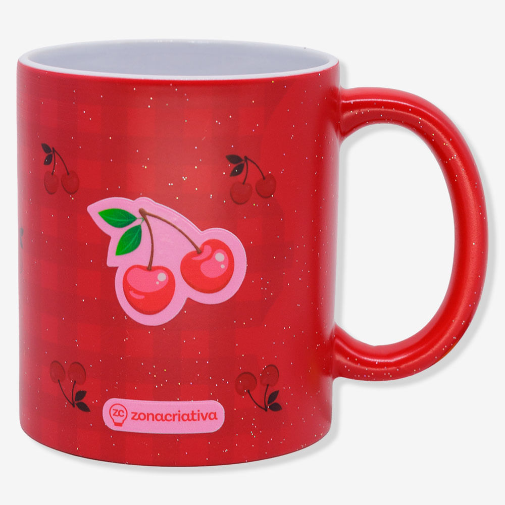 Caneca Mágica Frutas Cereja - Zonacriativa