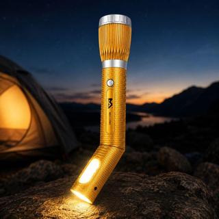 Lanterna Grande 2 Em 1 Recarregável Abajur Luminária De Mesa 25cm Sem Fio Multi LEDs Portátil Potente