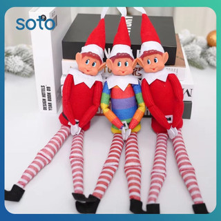 SOTO Boneca Elfo De Natal Nova Estante Boneca De Fada Acessórios Para Bonecas De Natal Enfeites De Mesa Decorações Para 