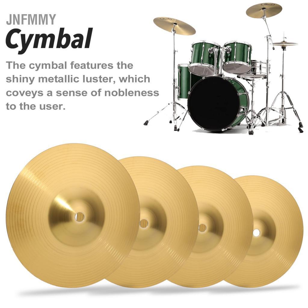 Jnfmmy Siuke latão crash cymbal tambor instrumento pratos liga prática para instrumentos de percussão jogadores