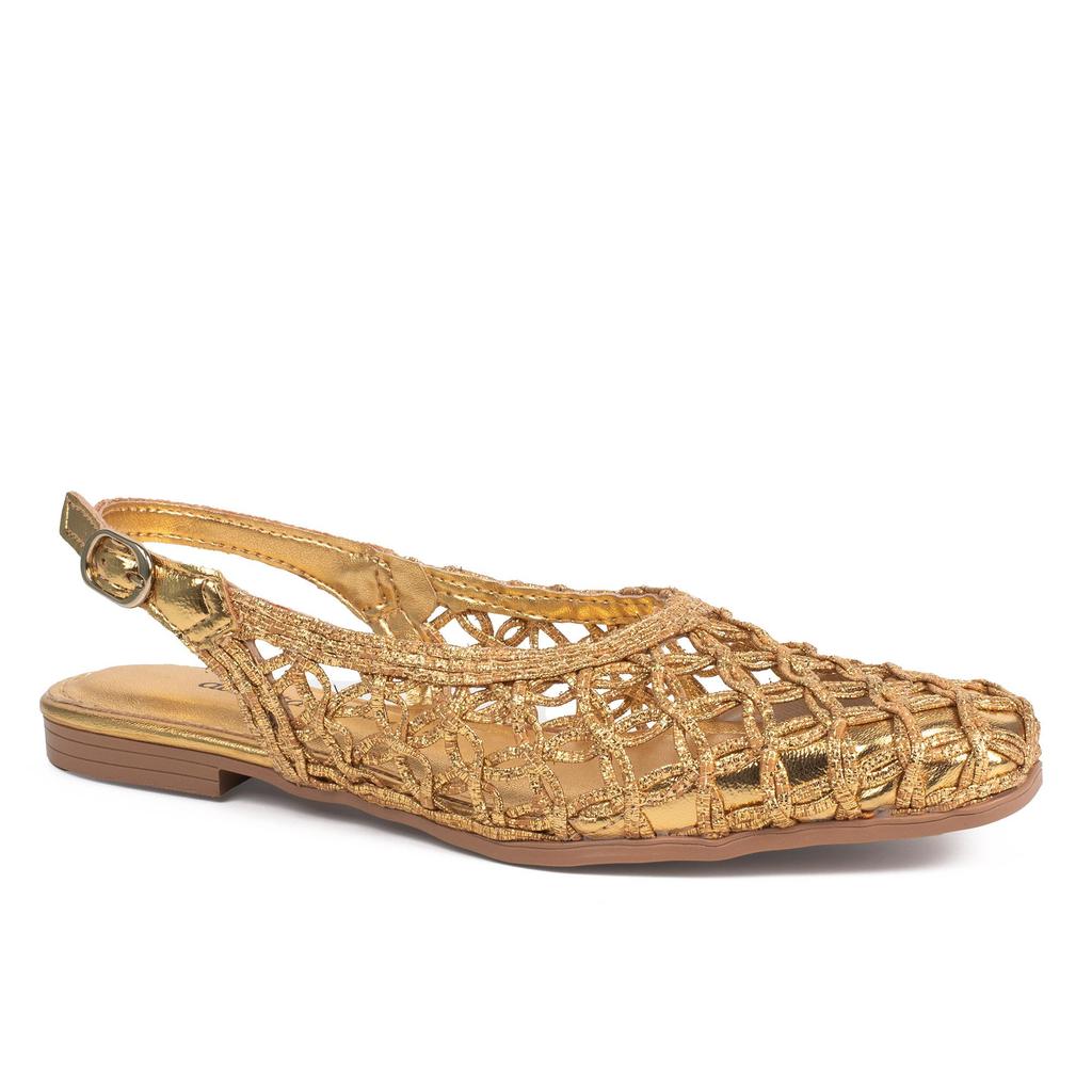 Sapatilha Dakota Slingback Metalizada Feminino D2146