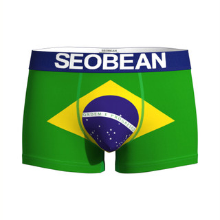 Cuecas Boxer masculinas com novo produto da Copa do Mundo, cuecas confortáveis e exclusivas de cintura média