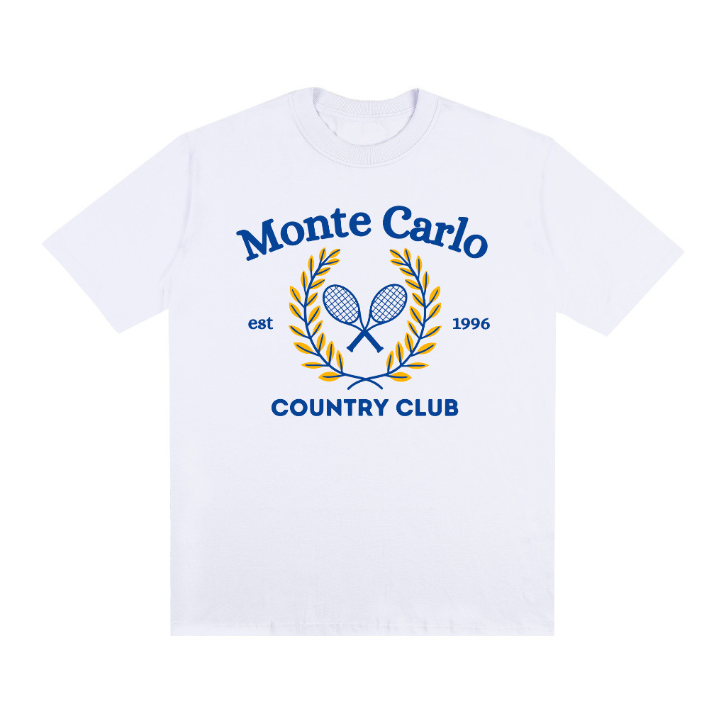 [Camiseta Premium em Algodão Puro]LILI Camiseta Streetwear Oversized Algodão Monte Carlo grife femin Roupas de Academia 