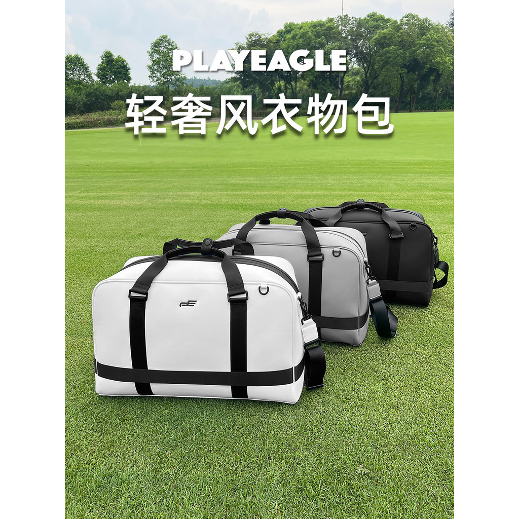 PLAYEAGLE Golf Light Estilo Luxo Bolsa de Roupas Design de Camada Dupla Bolsa de Viagem de Sola Dura Bolsa de Roupas de 