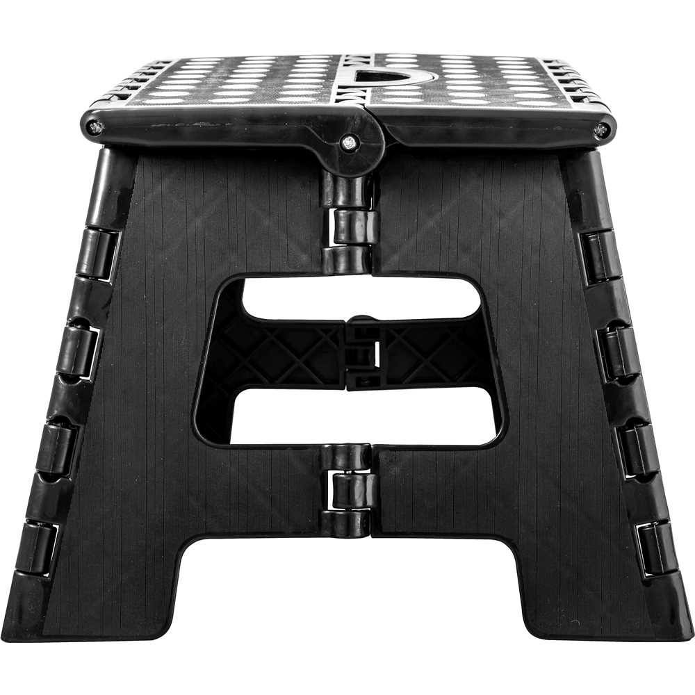 Banqueta Banquinho Plástico Dobrável 22cm 150kg Preto Vonder · foto 2