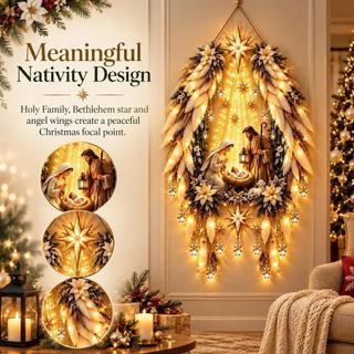 Luzes De Parede De Natal Anjo Natividade Starfall Iluminação Para Casa Decoração De Arte Férias Proprietários Decoradore