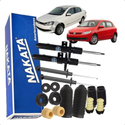 4 Amortecedor Gol Voyage G5 G6 G7 + Kit Completo Dianteiro E Traseiro Original Nakata