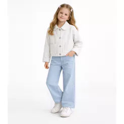 Casaco Infantil Tweed Shine Trick Nick Branco