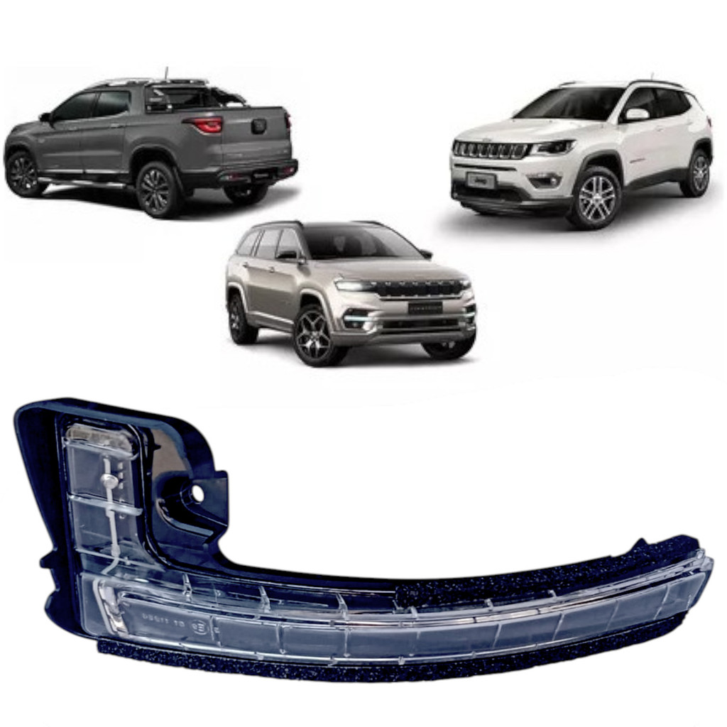 Pisca Seta Capa Retrovisor Esquerdo Toro Compass Comander Lado Do Motorista