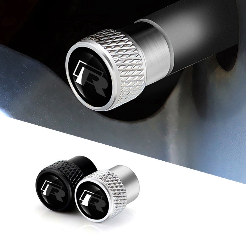 4 Pçs Metal Tampa À Prova De Poeira Roda Do Carro Válvula Haste Capa Para Volkswagen VW Touran Polo Tiguan Passat Jetta