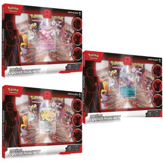 BOX POKÉMON COLEÇÃO EX EQUIPE ROCKET MEWTWO NIDOKING PERSIAN 49 CARTAS TCG BOOSTERS EV10 GIOVANNI em Oferta na Shopee