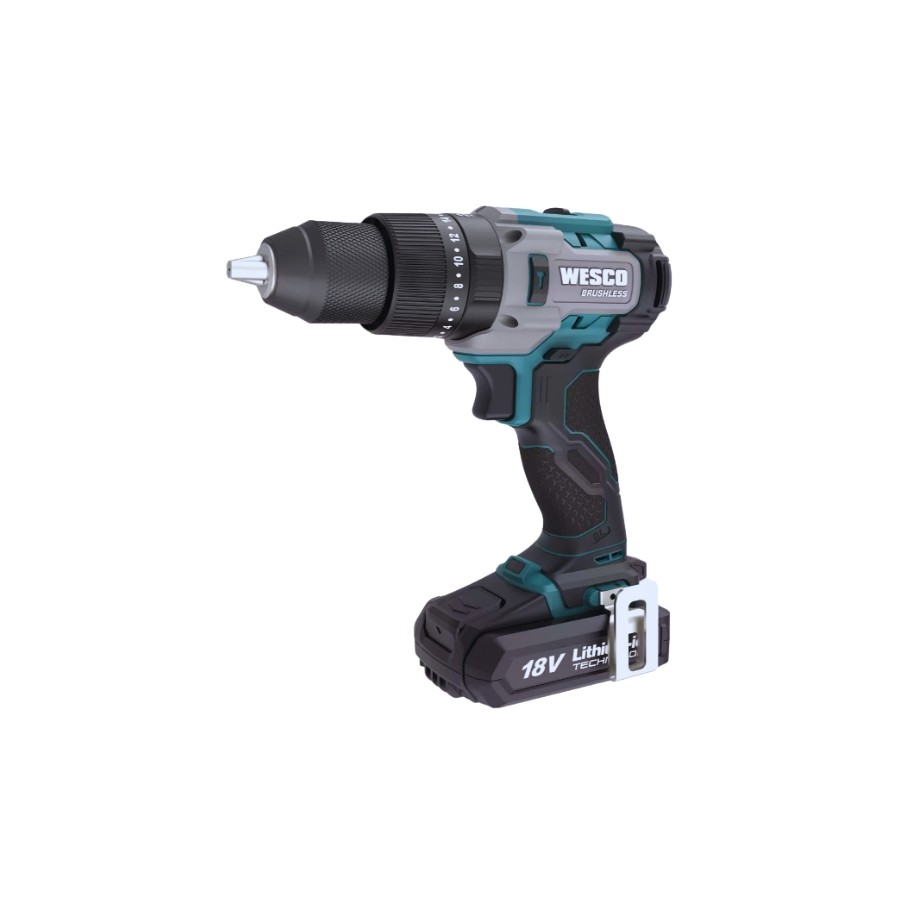 Furadeira Impacto A Bateria Wesco Brushless Com 1 Bateria Potência e Tecnologia sem Fio WS2419