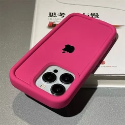 Capa Líquida Original Capinha Para iPhone 17 Air 16 15 14 Plus 13 12 11 Pro Max XR À Prova De Choque