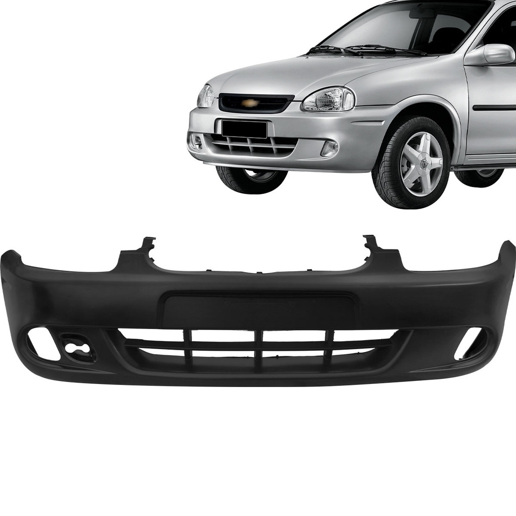 Parachoque Dianteiro Corsa Classic 2000 2001 2002 2003 2004 2005 2006 2007 Preto