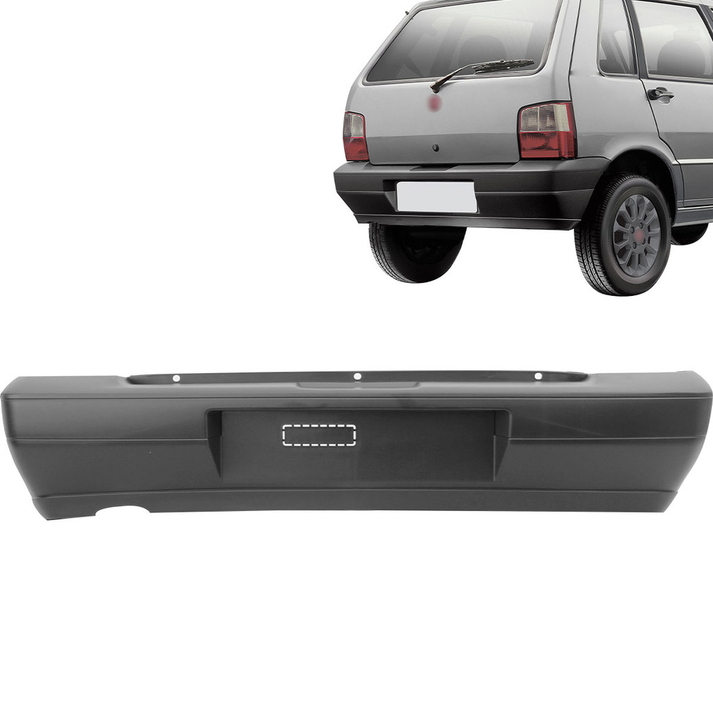 Parachoque Traseiro Uno 2004 2005 2006 2007 Preto em Oferta na Shopee