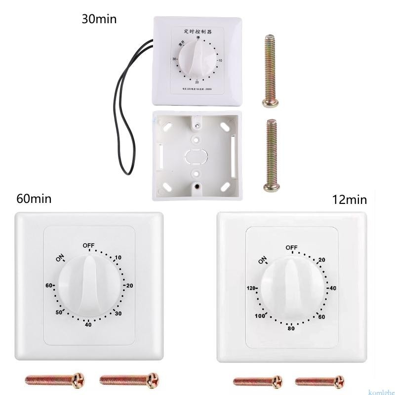 Controlador Temporizador Mecânico Interruptor AC 220V 30 60 120 Min Inteligente Contagem Regressiva Controle Temp