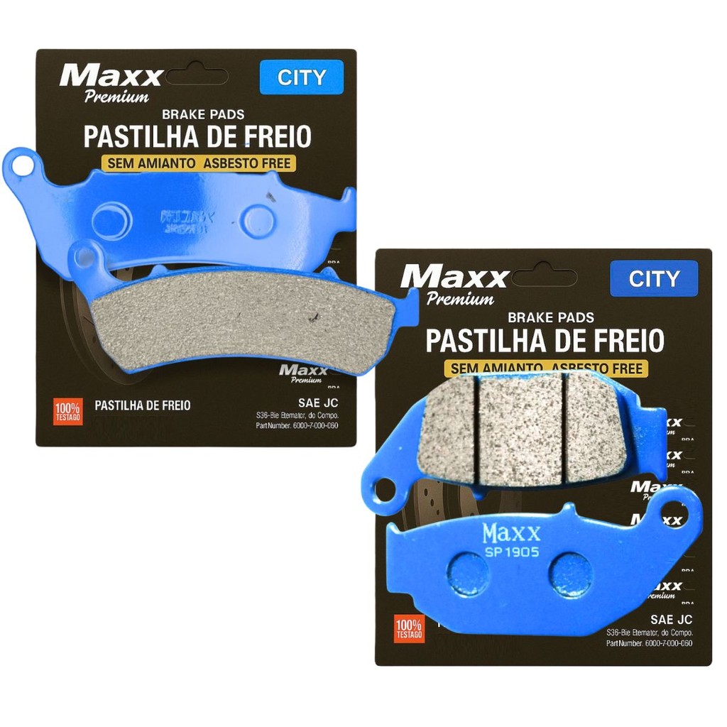 Kit Pastilhas de Freio P/ Haojue Dr 160 Cbs em Oferta na Shopee
