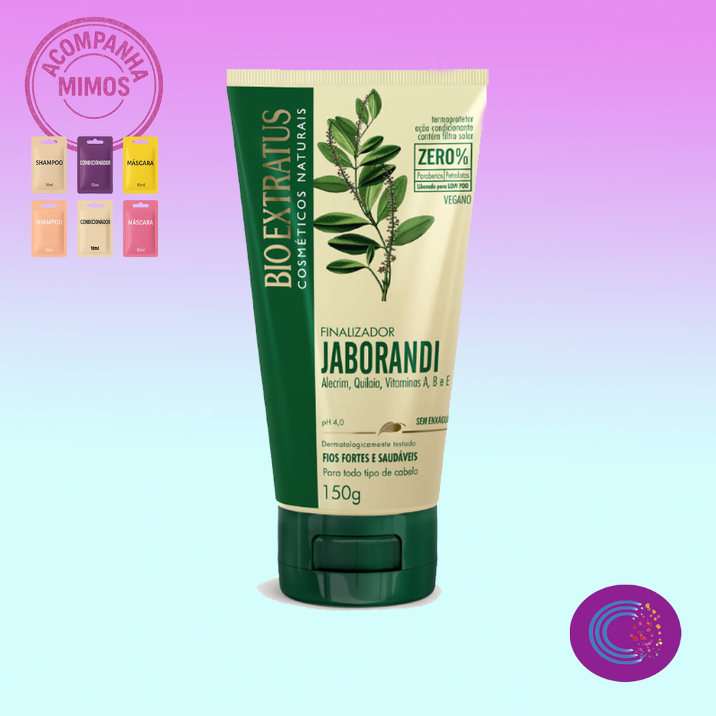 Finalizador Jaborandi Bio Extratus Antiqueda e Crescimento 150g em Oferta na Shopee