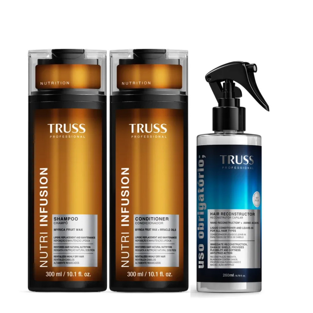 Kit Shampoo E Condicionador Nutri Infusion RPK 300ml + Uso Obrigatorio - Truss