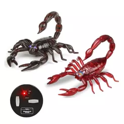 Brinquedo Escorpião Preto De Controle Remoto Com Luz - Castela