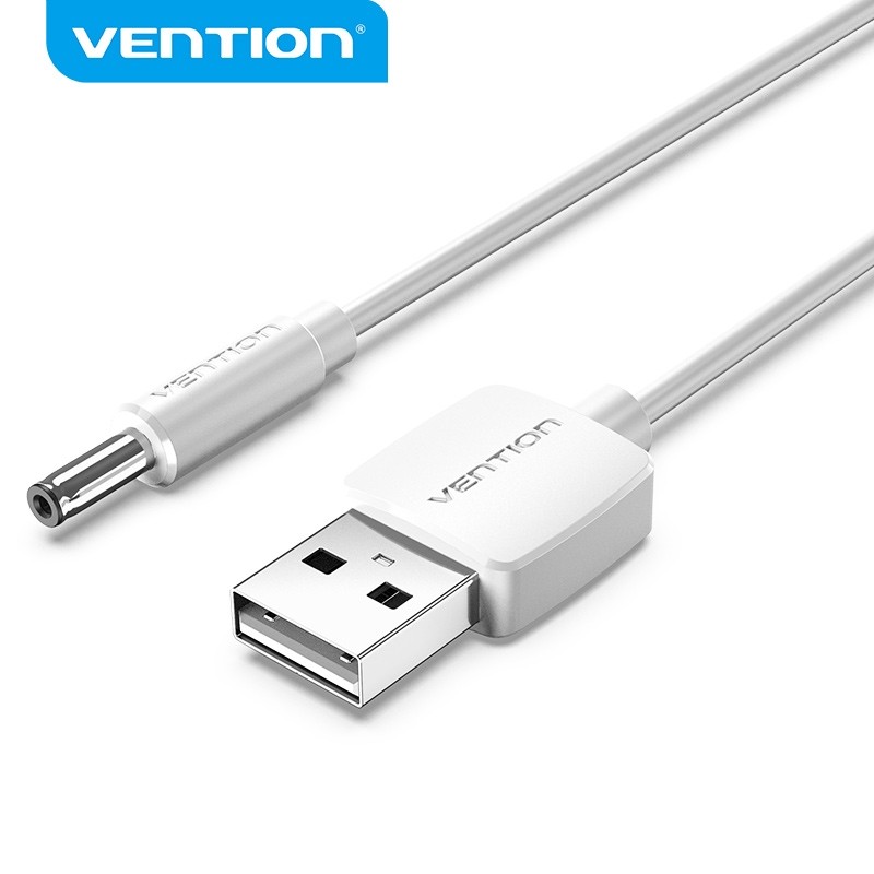 Vention Cabo Adaptador USB Para DC 3.5mm 5V/1A 2A De Carregamento hub mini Ventilador em Oferta na Shopee