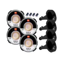 KIT 04 DRIVER JBL D200-X + 04 CORNETAS PRETAS + CAPACITORES
