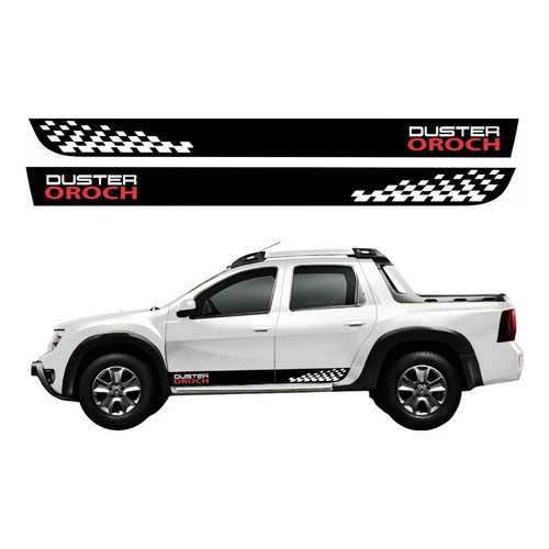 Kit Adesivo Faixa Lateral Para Renault Duster Oroch 13896 Cor Kit Adesivo Faixa Lateral Para Duster Oroch
