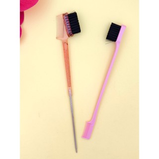 Escovinha Pente Baby Hair kit com 2 unidades cor aleatorio T-621-2 em Oferta na Shopee