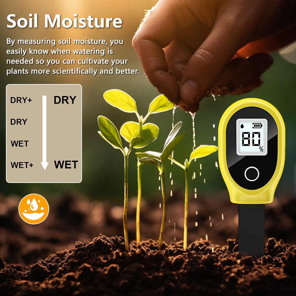 SGS10 Display Digital Detector De Solo Medidor De Umidade Do Doméstico Testador De Jardinagem Em Vaso