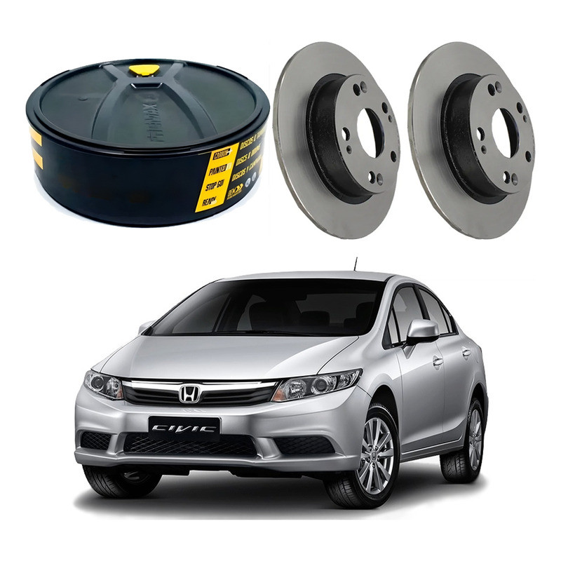 Disco Freio Traseiro Civic 1.8 2.0 2012 A 2014 em Oferta na Shopee