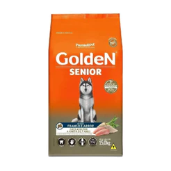 Ração pra Cães Adultos a partir de 7 Anos Formula Senior Frango e Arroz 15Kg Golden
