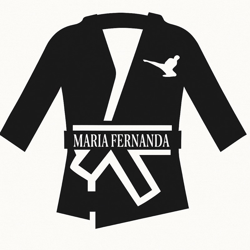 Quadro Decorativo Kimono de Judô Personalizado - MDF Preto 30cm | Presente Atletas e Amantes do Judô