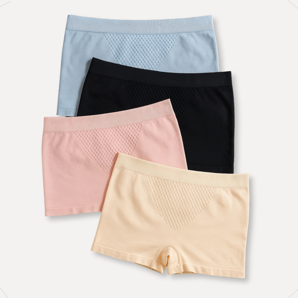 Kit 5 Calcinha Boxer Feminina Sem Costura Cueca Feminina de Microfibra