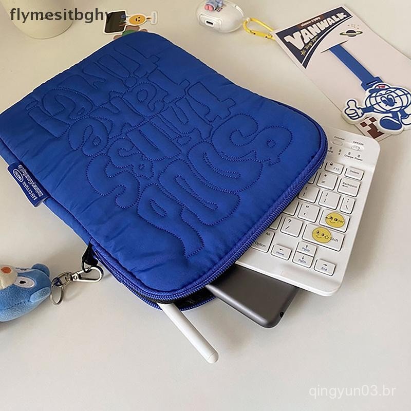flym Bordado Padrão Bonito À Prova De Choque Portátil Manga Caso Saco 11 13 14 Polegada Para Ipad Samsung E Tablet Bolsa