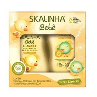 Kit Shampoo + Condicionador Skalinha Bebê 200ml Camomila em Oferta na Shopee