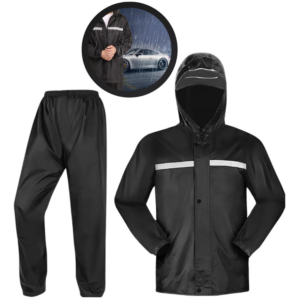 Kit 2 Capa De Chuva Moto Motoqueiro Impermeável Reforçada em Oferta na Shopee