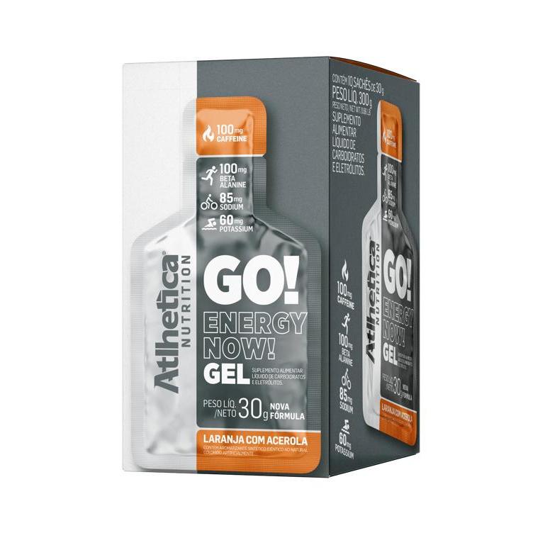 GO! Energy Now Gel (Display com 10 Sachês de 30g) Laranja com Acerola em Oferta na Shopee