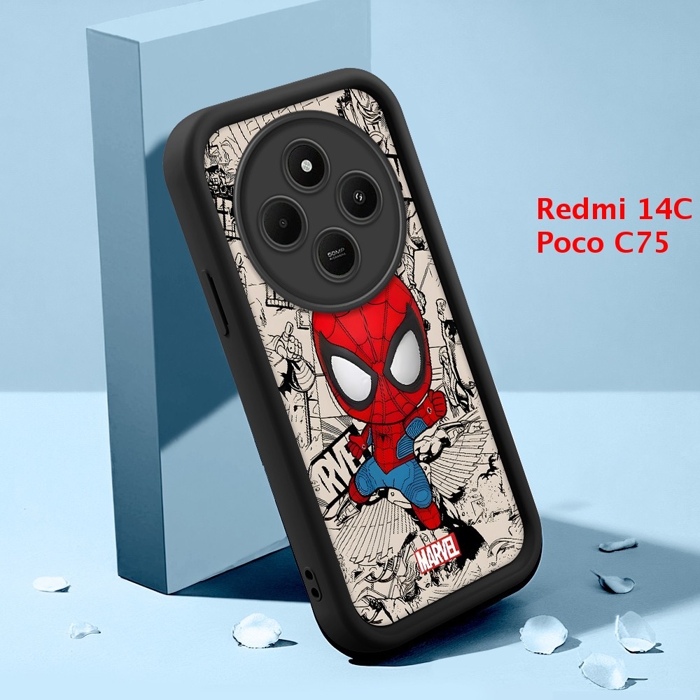Capinha Para Xiaomi Redmi 14C Poco C75 A4 5G Case Normal Capa De Celular Preto Macio Silicone 5110 TYB