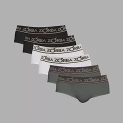 Kit 06 Cuecas Zorba Slip Comfort 674