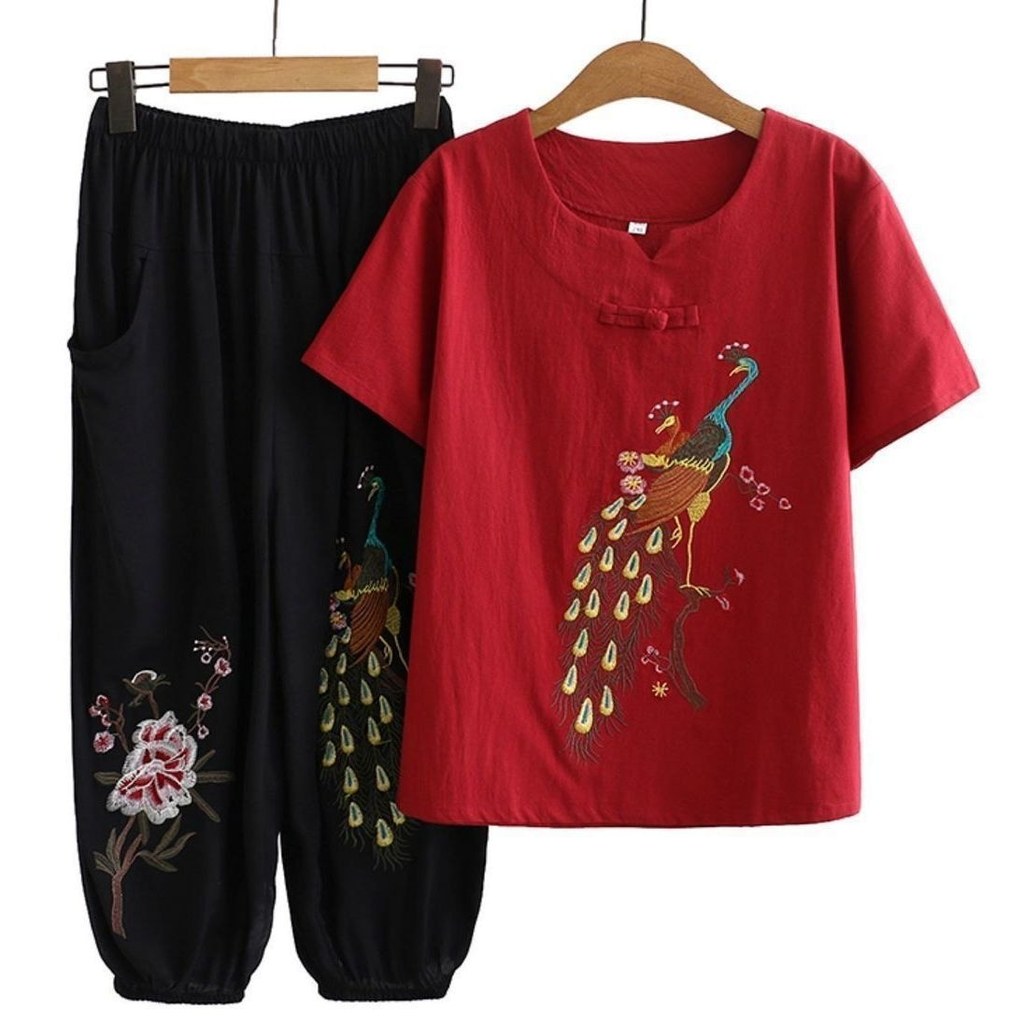 Único/pacote roupas de avó algodão dois pacotes femininas idosas de meia-idade roupas mãe Tai Sui#单/Pacote roupas
