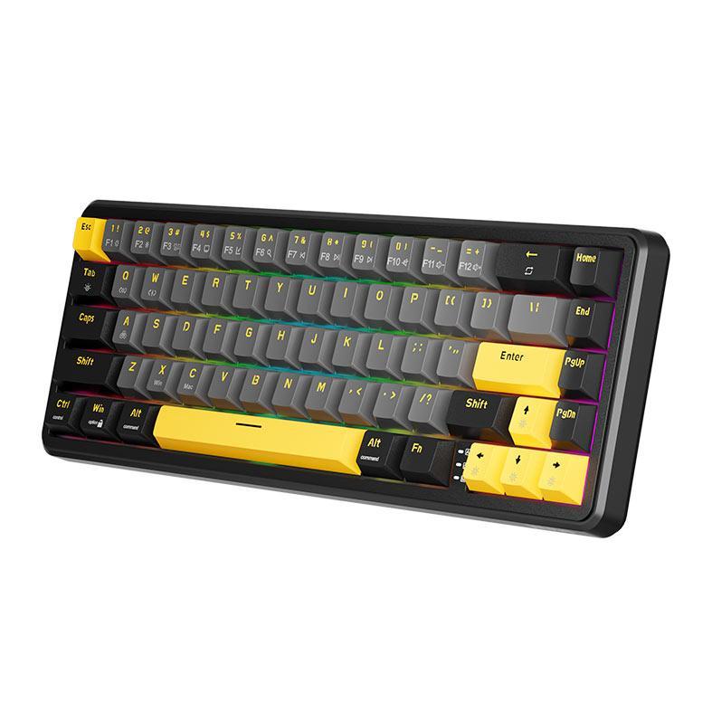 Teclado Magnetico Marvo Magma M40, RGB, Preto, Cinza e Amarelo, KG964 · foto 2