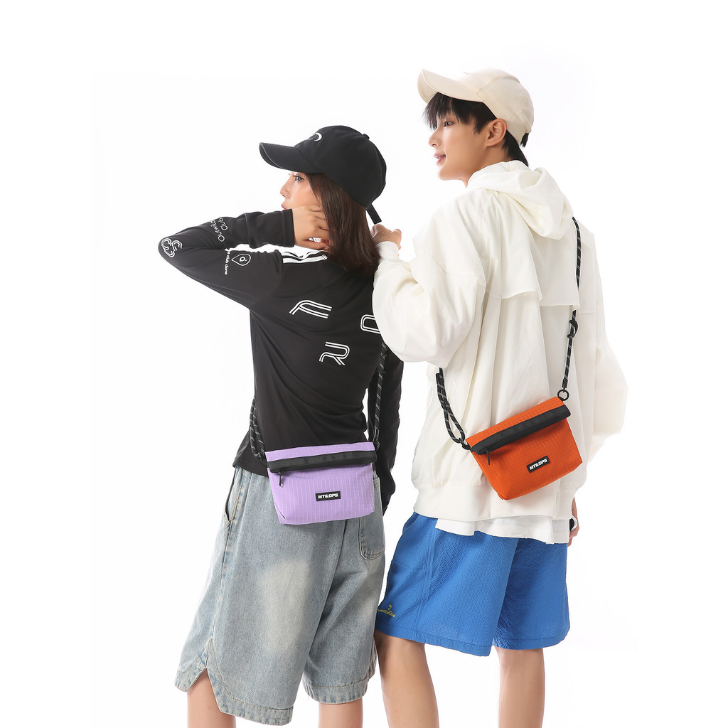 Lazer esportes saco do mensageiro xadrez esportes bolsa de ombro dobrável multifuncional saco do telefone móvel Commuter
